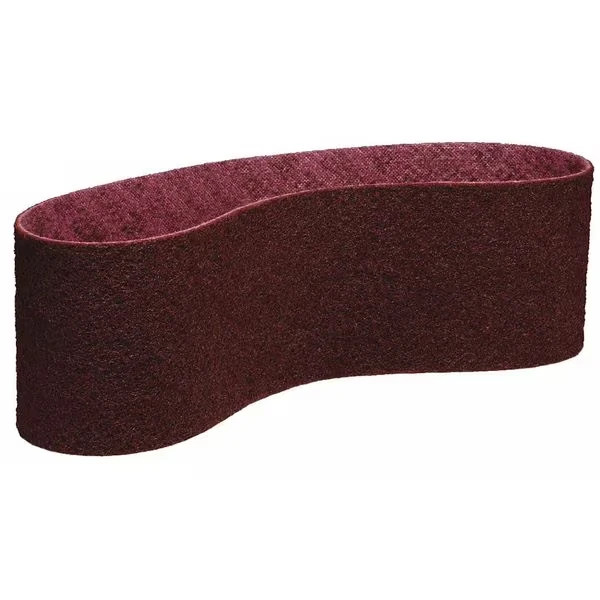 3M 7100018917 Sanding Belt, 3 Inch W, 79 Inch L, Aluminum Oxide, Medium, Maroon | CY6WQD