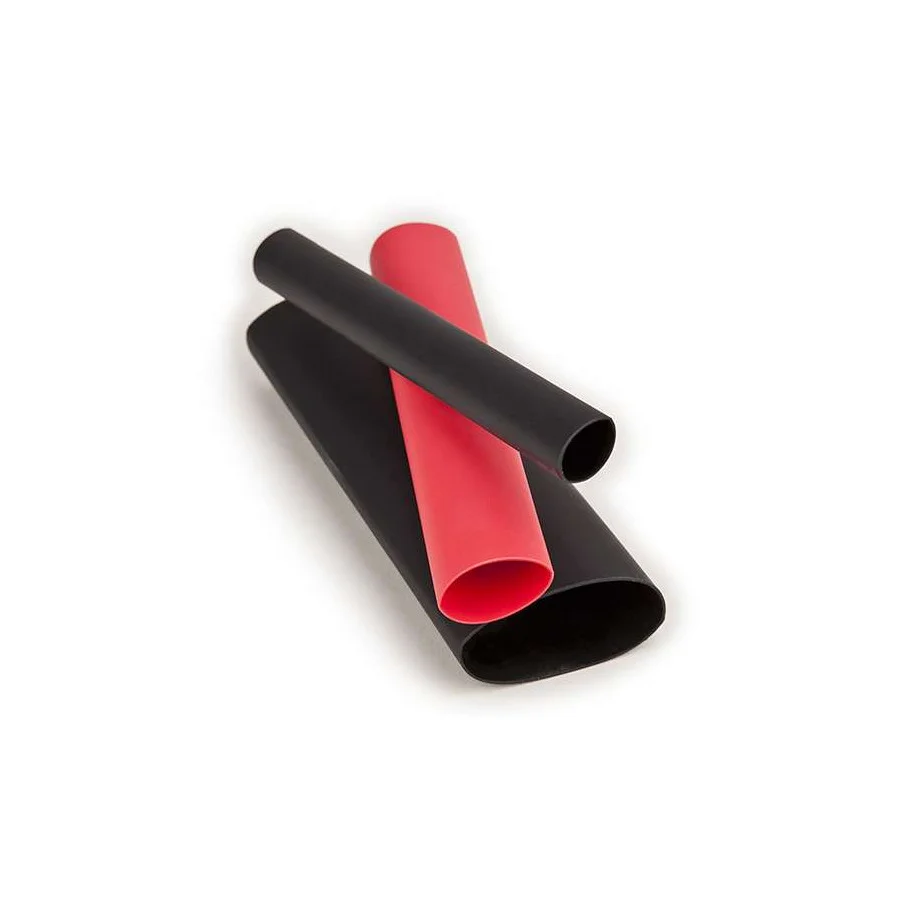 3M EPS300-1/4-6-BLACK-10-10 PC PKS Heat Shrink Tubing, 6 Inch, Thin Wall, Flexible Polyolefin, Shrink Ratio 3:1, 10 Pk | CF2APE 30N547