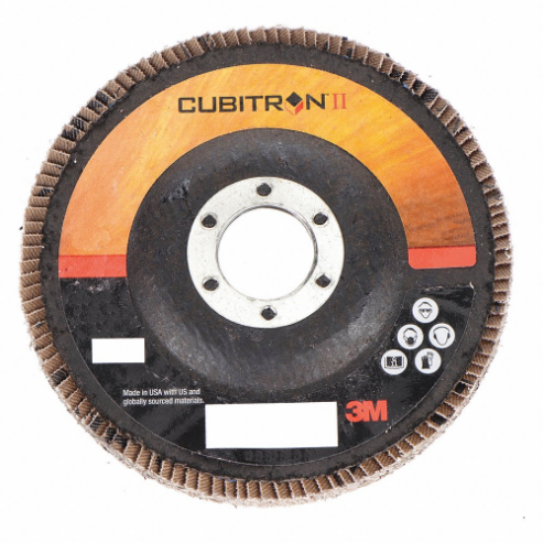 3M 967A Flap Disc, Ceramic, 4 1/2 Inch Disc Diameter, 80 Abrasive Grit | CF2DPM 32UL94