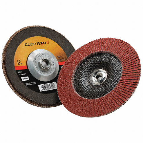 3M 969F Flap Disc, Ceramic Grain, 7 Inch Disc Diameter, 80 Abrasive Grit | CF2DQV 448D84
