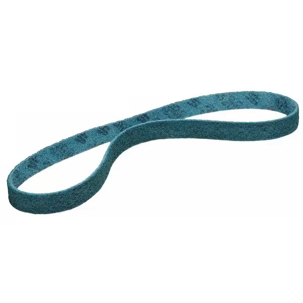 3M 7000120610 Sanding Belt, 2 Inch W, 60 Inch L, Aluminum Oxide, Very Fine, Blue | CY6VUT
