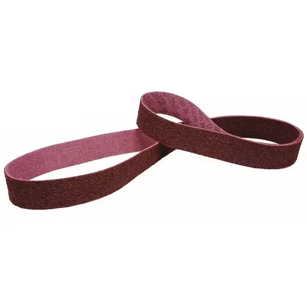 3M 7000120697 Sanding Belt, 2 Inch W, 48 Inch L, Non-Woven, Aluminum Oxide, Medium, Maroon | CY6VCE