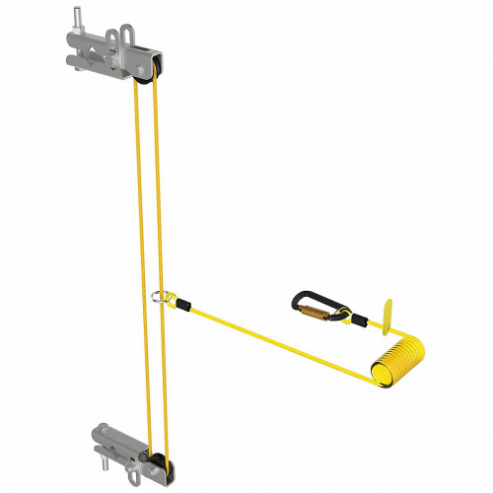 3M 6100566 Ladder Anchor, Steel, 310 lb Capacity, 2 Inch Size Channel Wd | CN7TRA 61DF87
