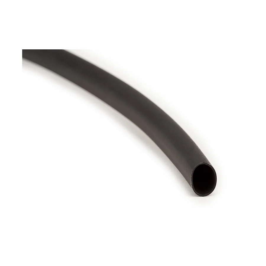 3M NST-1 1/4-50-BLACK-SPOOL Heat Shrink Tubing, 50 Feet, Thin Wall, Flexible Modified Chlorinated Polyolefin, 2 Pk | CF2AUE 2JRN7