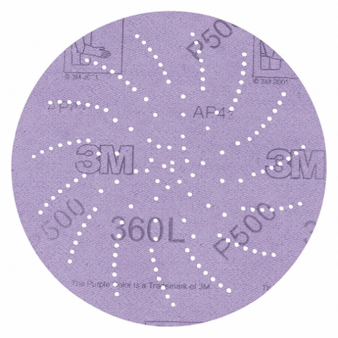 3M 360L Hook and Loop Sanding Disc, Coated, Non-Vacuum, 5 Inch Disc Diameter, 100 Pk | CF2AFP 48XA45