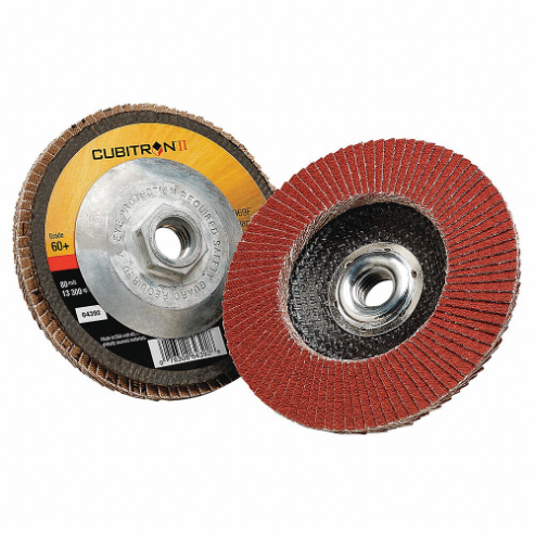 3M 969F Flap Disc, Ceramic Grain, 4 Inch Disc Diameter, 60 Abrasive Grit | CF2DUL 448D74