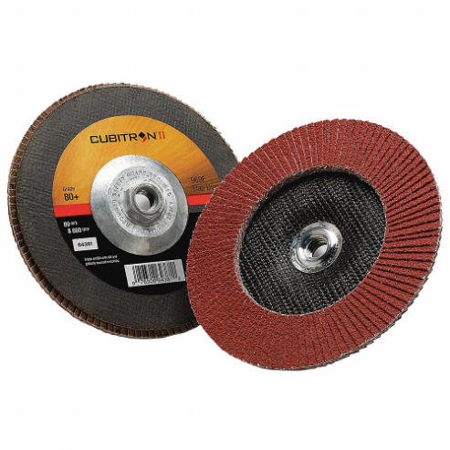 3M 969F Flap Disc, Ceramic Grain, 7 Inch Disc Diameter, 80 Abrasive Grit | CF2DQT 448D66