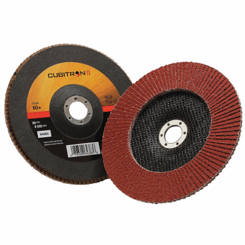 3M 969F Flap Disc, Ceramic Grain, 7 Inch Disc Diameter, 60 Abrasive Grit | CF2DRJ 448D68