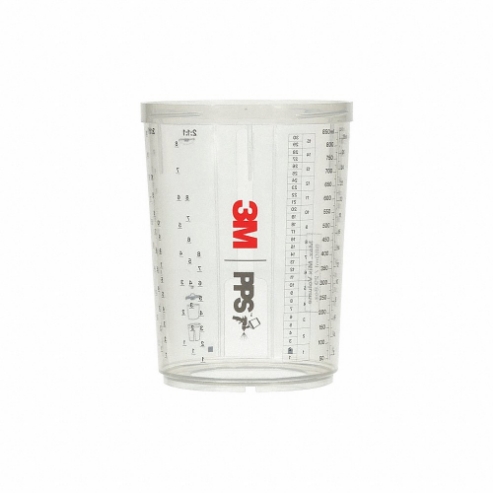 3M 26023 Pressure Spray Gun Cup, 28 fl Oz Capacity, 2 Pk | CE9RWF 478A87