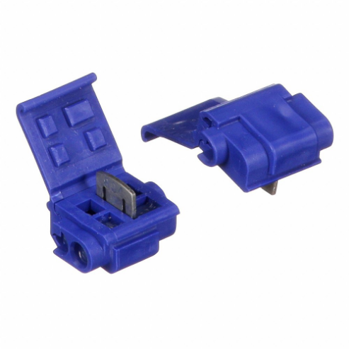 Insulation Displacement Connector, Blue, Single U-Element, 2 Ports