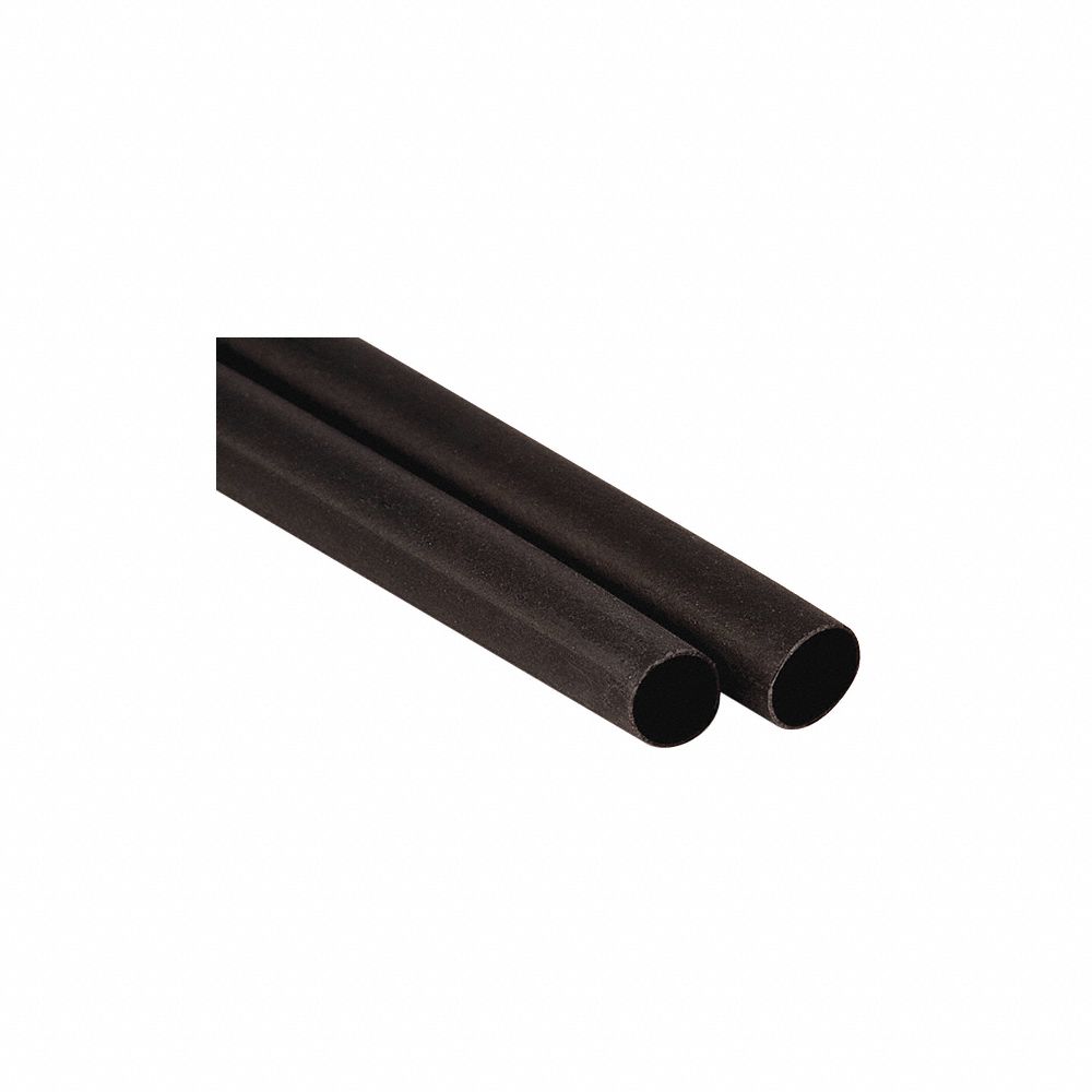 3M ITCSN-1100-9"-BLACK-12-3 PC PKS Heat Shrink Tubing, 9 Inch Length, Heavy Wall, Cross Linked Polyolefin, 3 Pk | CF2APA 30N575