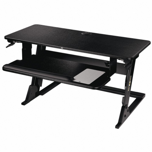 Adjustable Table, Black, 29 Inch Width, 22-13/64 Inch Depth