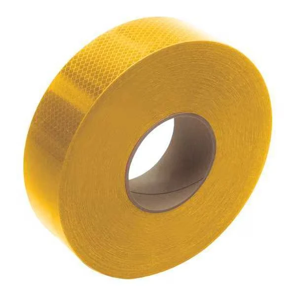 Reflective Tape, 22.0 Mil, 2 Inch x 150 , Yellow