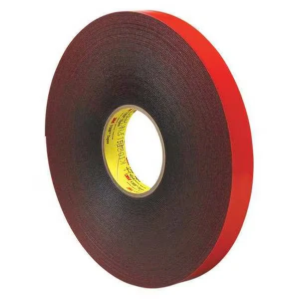 3M VHB461101R VHB Tape, 45.0 Mil, 1 Inch x 5 yds, Gray, 1/Case | CY7NQP