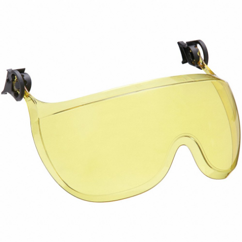 3M X5-SV03 Short Visor, Amber, Anti-Fog, Anti-Scratch, Polycarbonate | CE9CBX 54XL40
