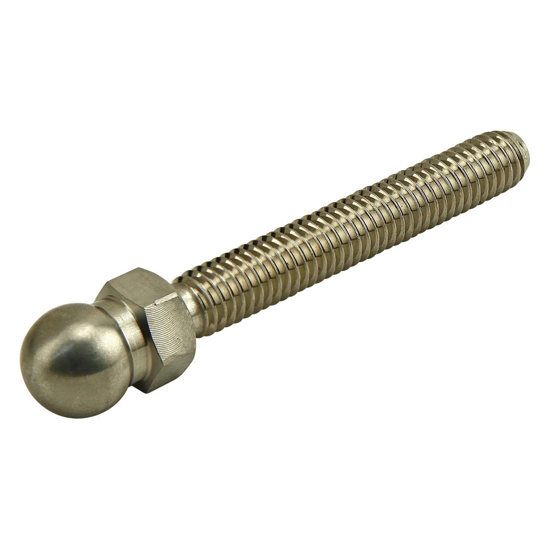 UNC Threaded Rod, Swivel Feet, 3/8-16 x 2.5 Inch Stainless Steel