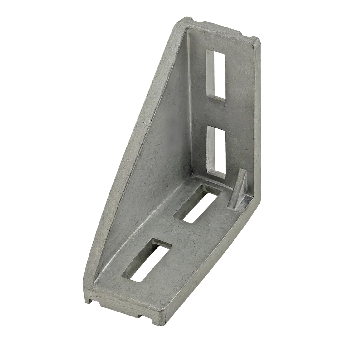 80/20 14081 Inside Corner Bracket, 4 Hole, 4 Hole, 76mm x 38mm x 76mm, Aluminum, Clear | AF9LTA 30EK47
