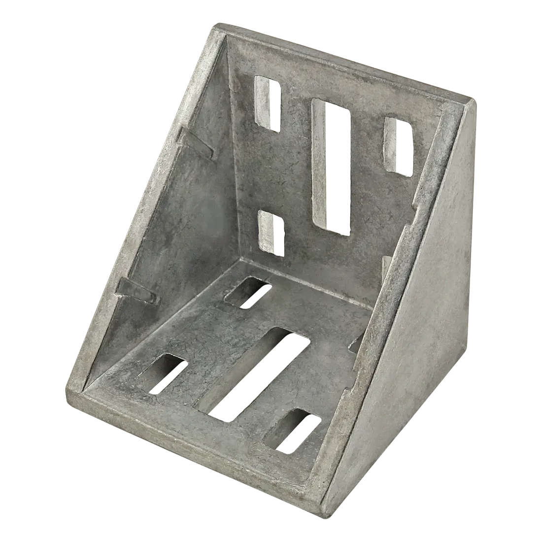80/20 14095 Inside Corner Bracket, 8 Hole, 57mm x 58mm x 57mm, Aluminum, Clear | AE4EZF 5JRT4