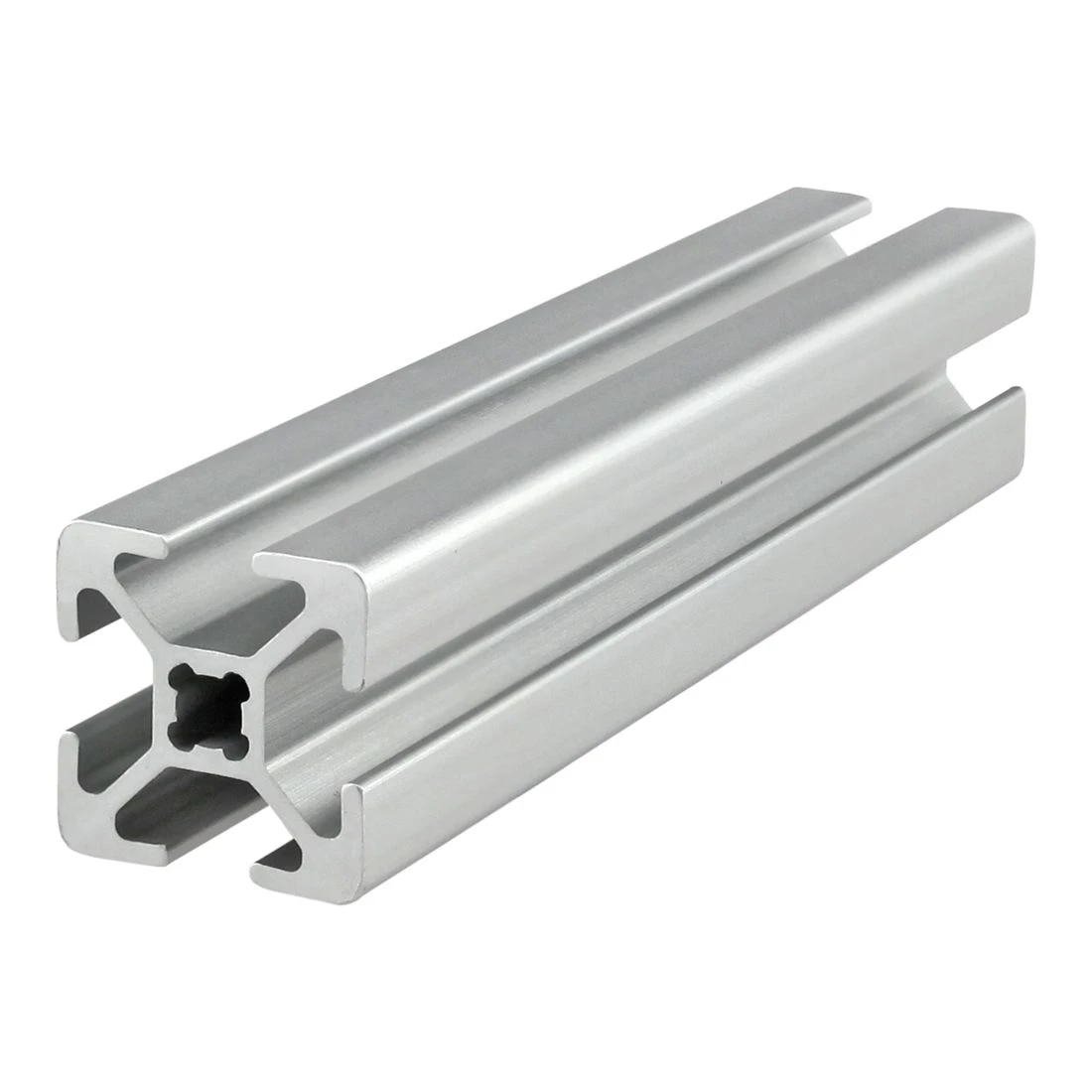 Extrusion, 4 Open T-Slot, 6m Length, Aluminum, Clear
