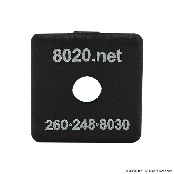 80/20 2015-2 End Cap, 1 x 1/8 x 1 Inch Size, ABS, Black | AC3BNJ 2RCR7