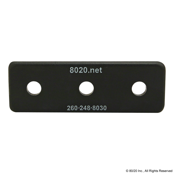 80/20 2026-2 End Cap, 3 x 1/8 x 1 Inch Size, ABS, Black | AE4EVR 5JRG2