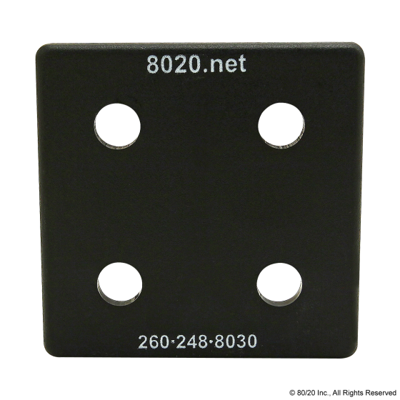80/20 2028-2 End Cap, 2 x 1/8 x 2 Inch Size, ABS, Black | AE4EVP 5JRG0