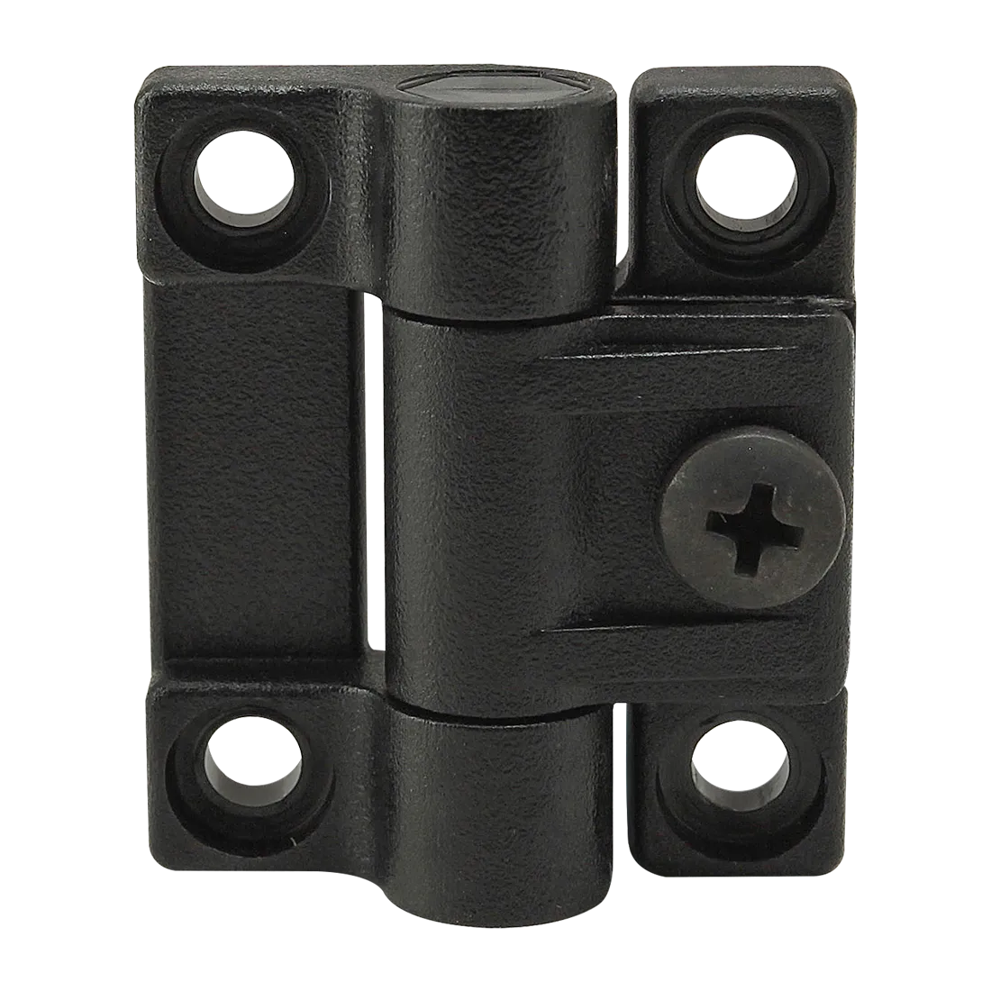 80/20 2081 Panel Hinge, 4 Hole, 23/32 Inch Leaf Width, Engineered Polymer, Black | AF8ZWF 29PA27