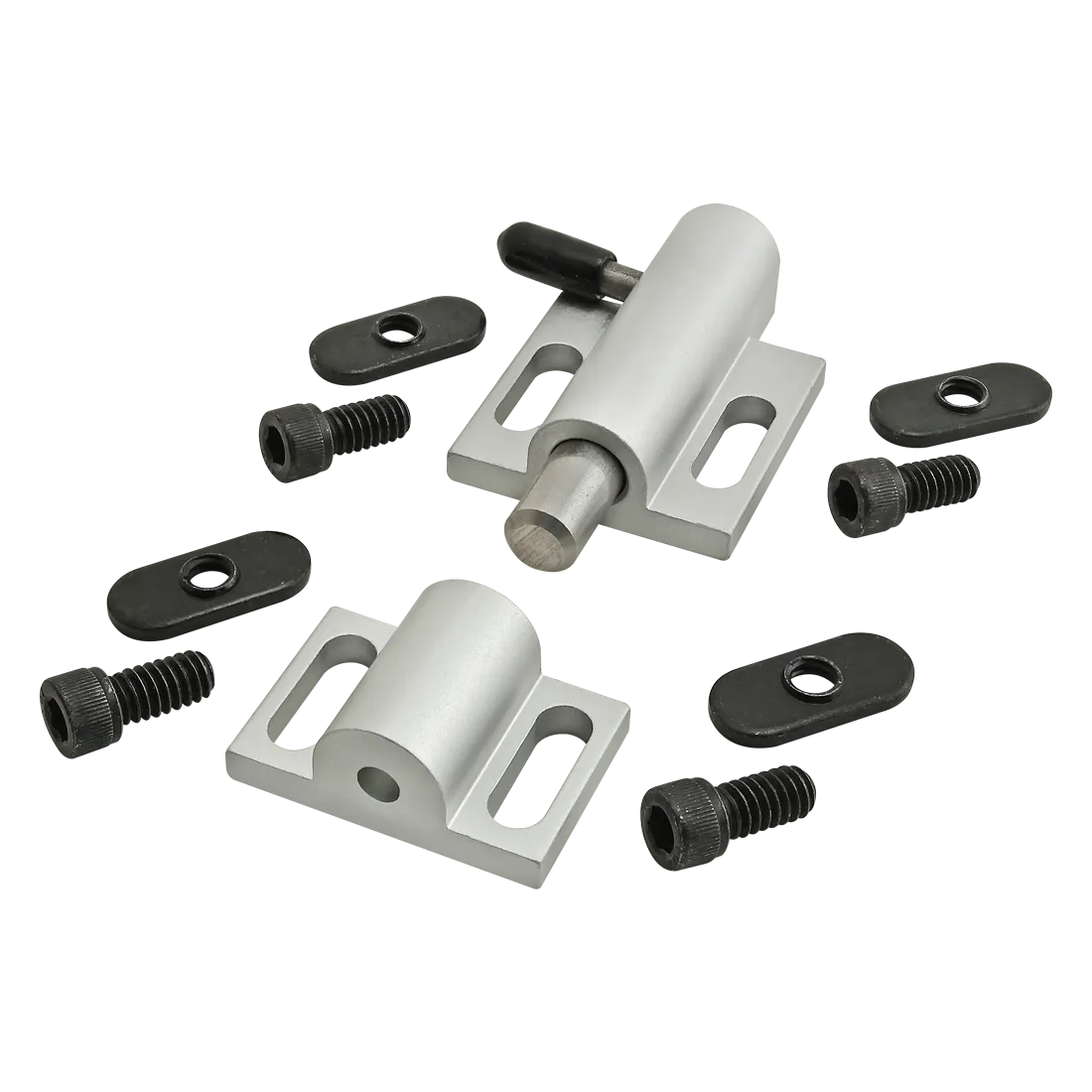 80/20 2107 Deadbolt Latch, 1.5 Inch Length, Aluminum, Clear | AA7XUJ 16U358