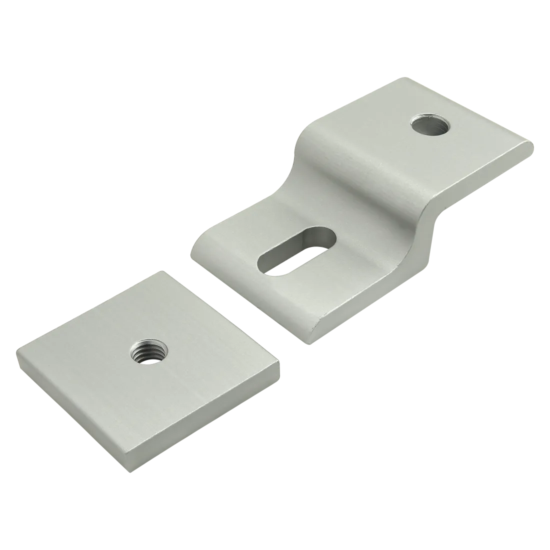 80/20 2436 Mesh Retainer, Narrow, Single Arm, 1-1/2 Inch Length, Aluminum, Clear | AA7XUC 16U352