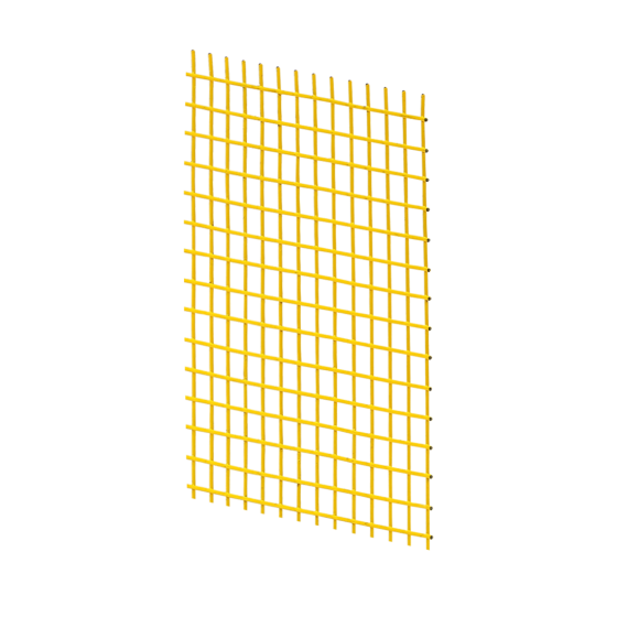 1/2 x 1/2 Inch Powder Coated Yellow Wire Cloth