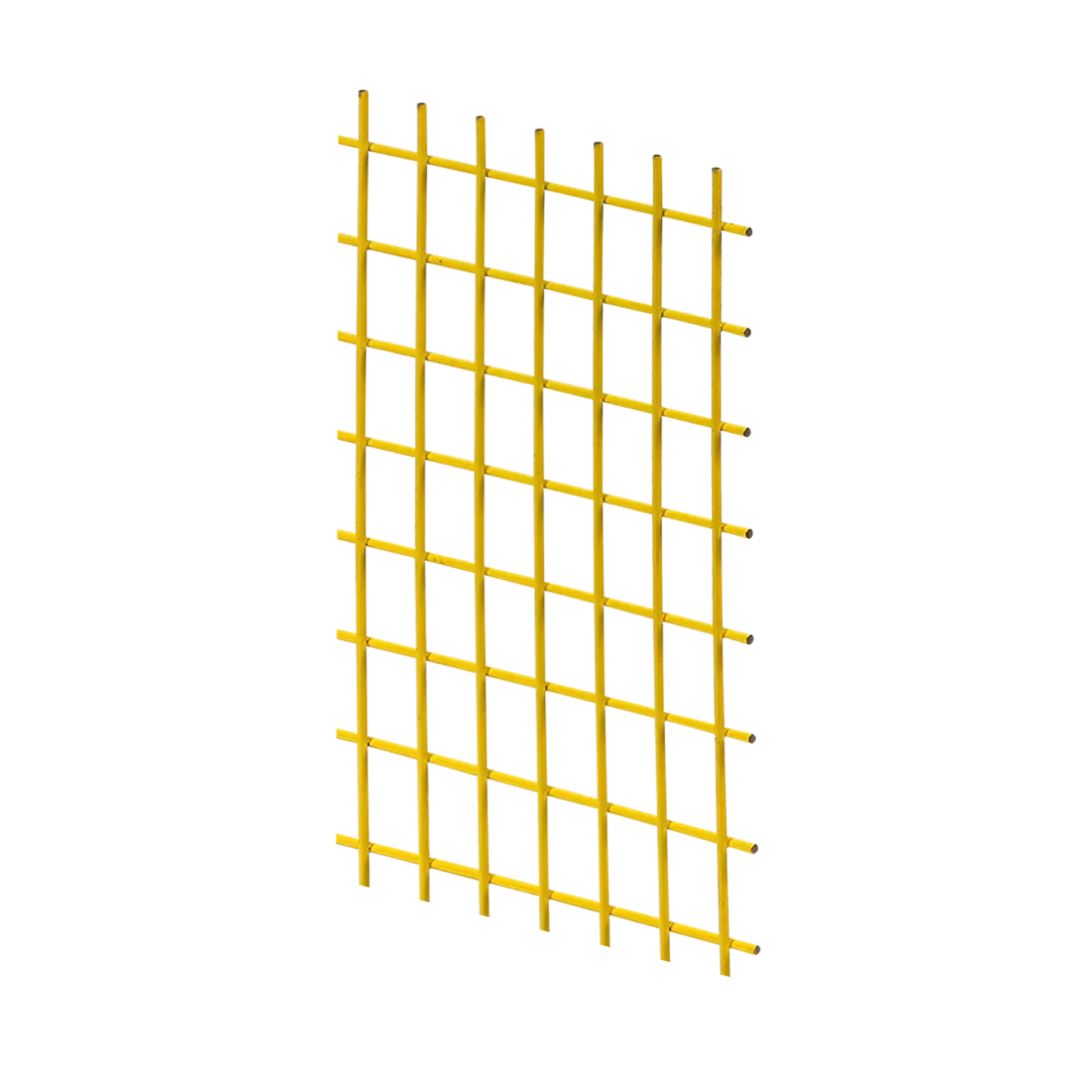 Yellow Thermoplastic Coated Wire Cloth, 1 x 1 Inch Size