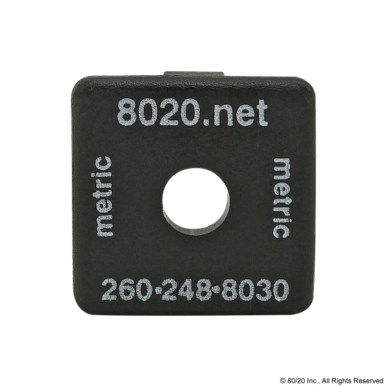 80/20 25-2015-2 End Cap, 25mm x 3mm x 25mm, ABS, Black | AE4EUZ 5JRE6