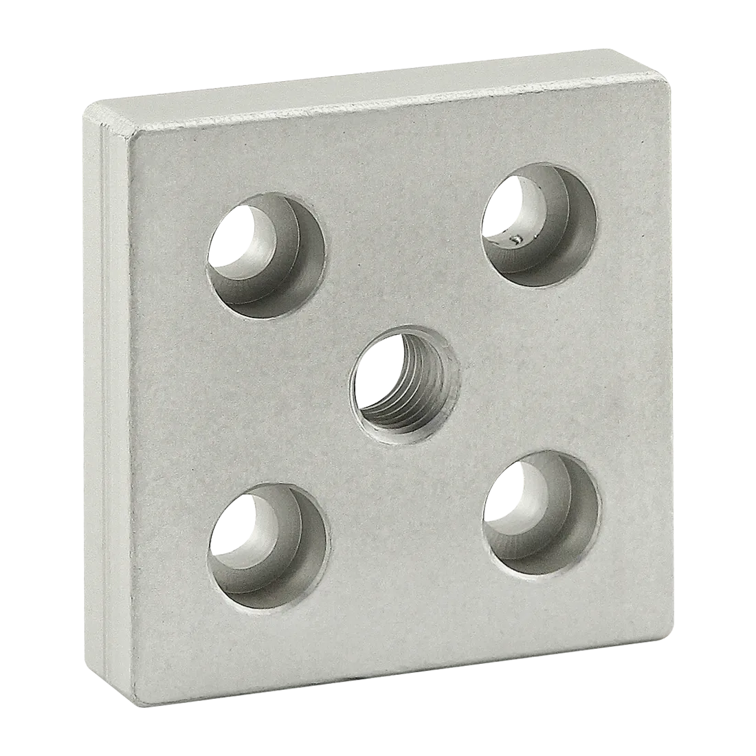 80/20 25-2131 Center Tap Base Plate, 50.8mm x 12.7mm x 50mm, Aluminium, Clear | AE4EXN 5JRL5