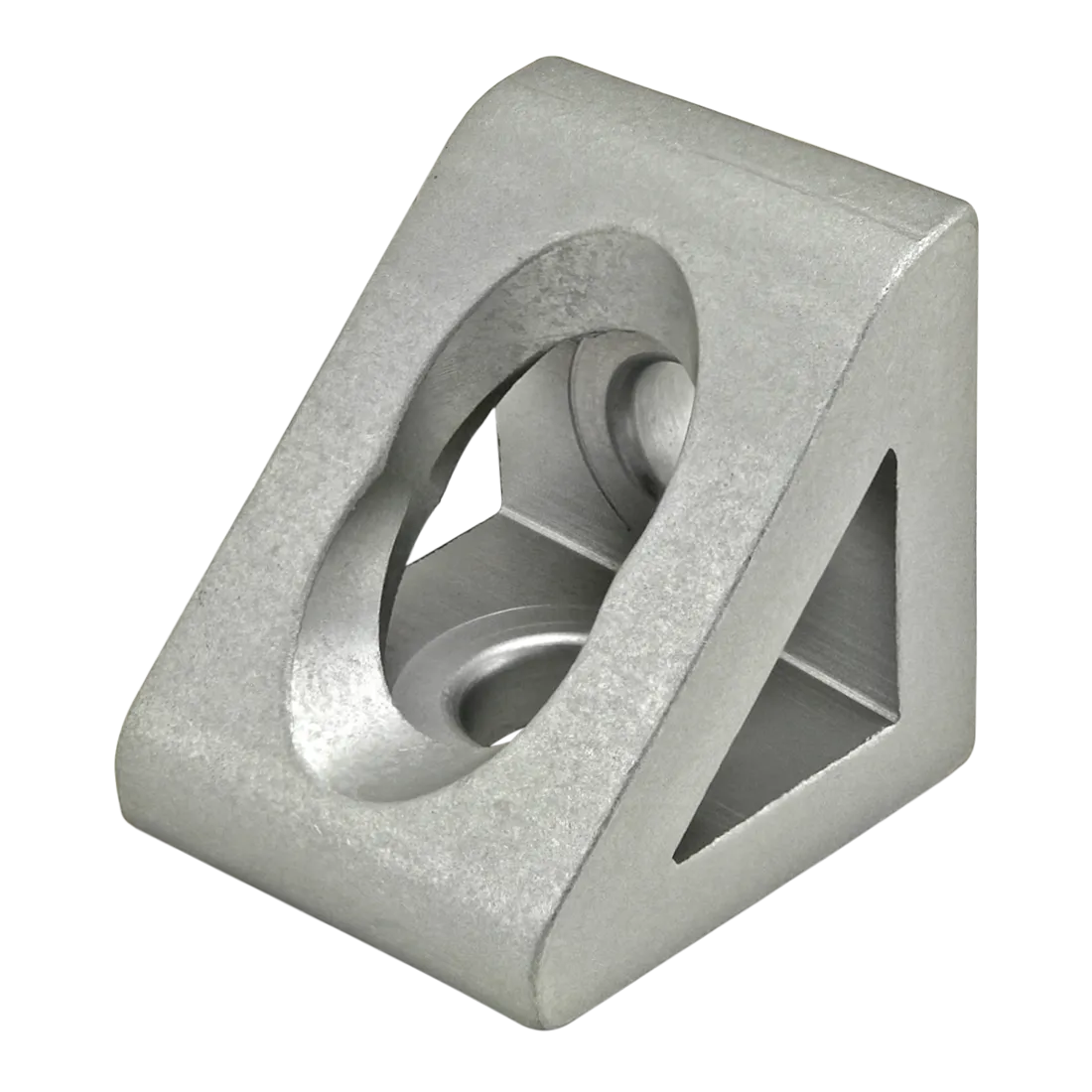 80/20 25-4132 Gusseted Inside Corner Bracket, 25mm x 22mm x 25mm, Aluminum, Clear | AE4EZK 5JRT8