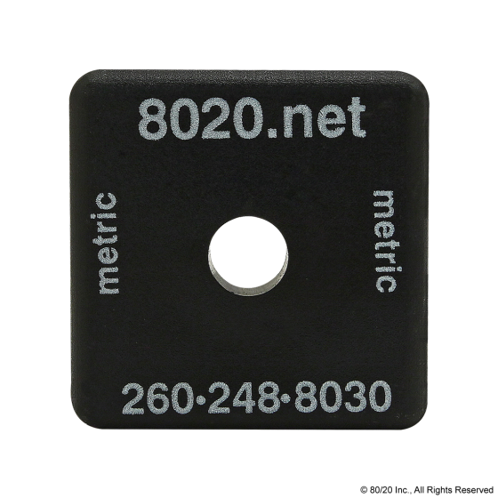 80/20 40-2030-2 End Cap, 40mm x 4.5mm x 40mm, ABS, Black | AE4EVB 5JRE8