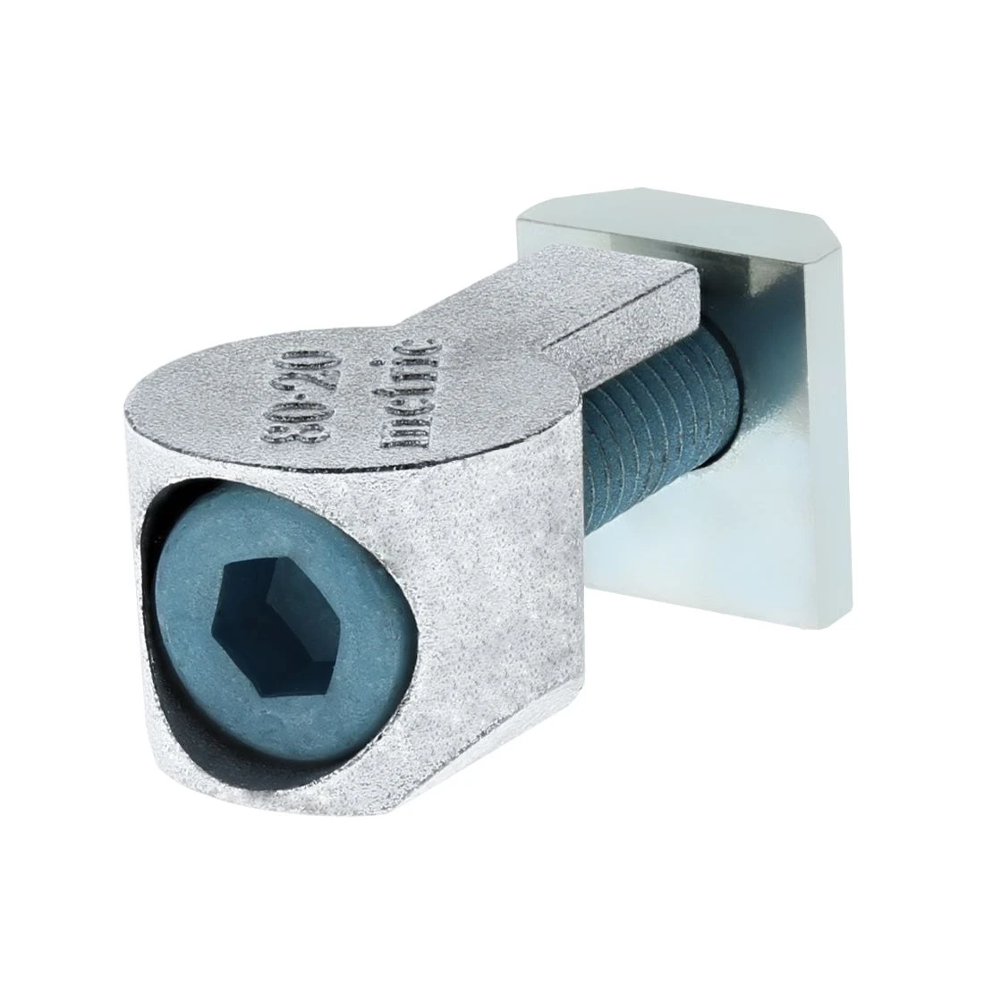 80/20 40-3897 Anchor Fastener, Standard Slide-In, M8 x 30mm Threaded, Zinc, Bright | AE4EWD 5JRH3