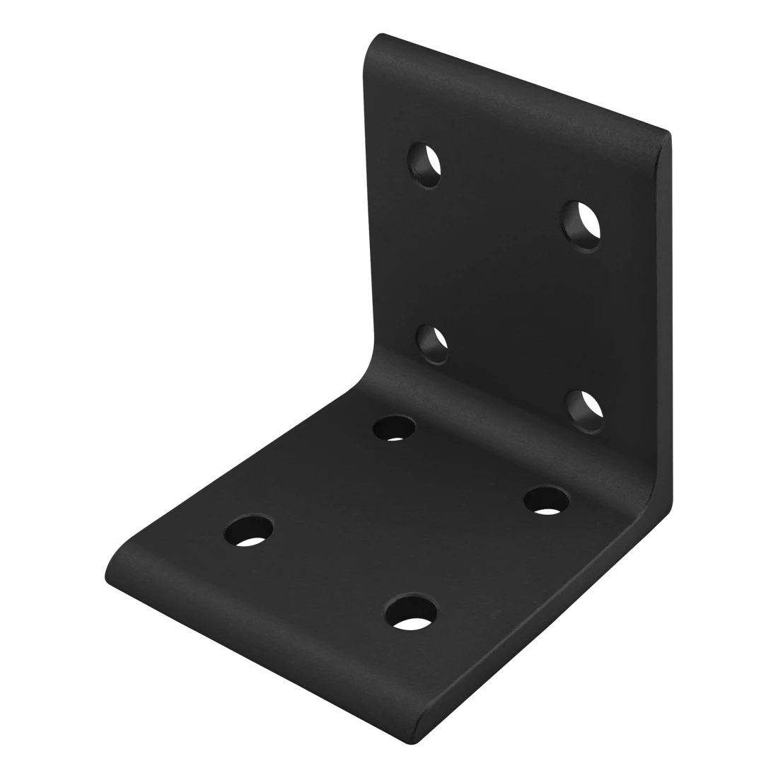 80/20 4304-BLACK Inside Corner Bracket, 8 Hole, 3 x 2-13/16 x 3 Inch Size, Aluminum, Black | AF8ZVK 29PA07