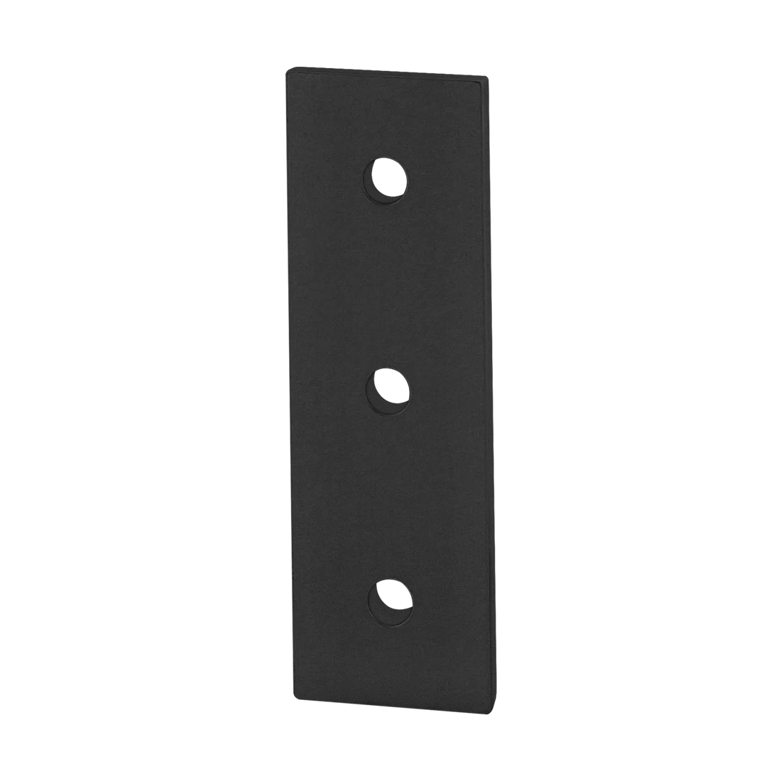 80/20 4306-BLACK Flat Plate, Straight, 3 Hole, 1/4 x 1-1/2 x 4-1/2 Inch Size, Aluminum | AF8ZVW 29PA17