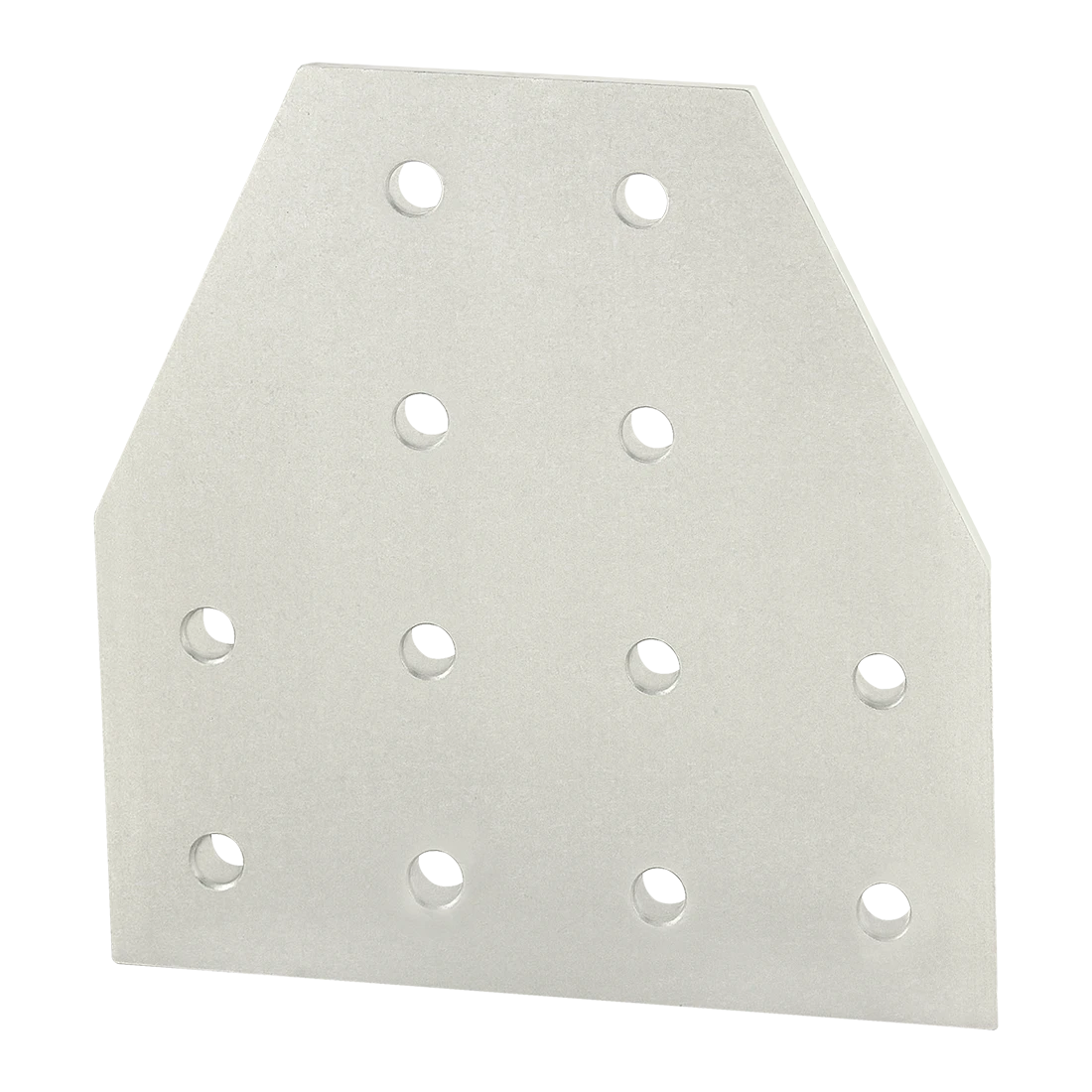 80/20 40-4325 Tee Flat Plate, 12 Hole, 6mm x 160mm x 160mm, Aluminum, Clear | AE4EZT 5JRU5