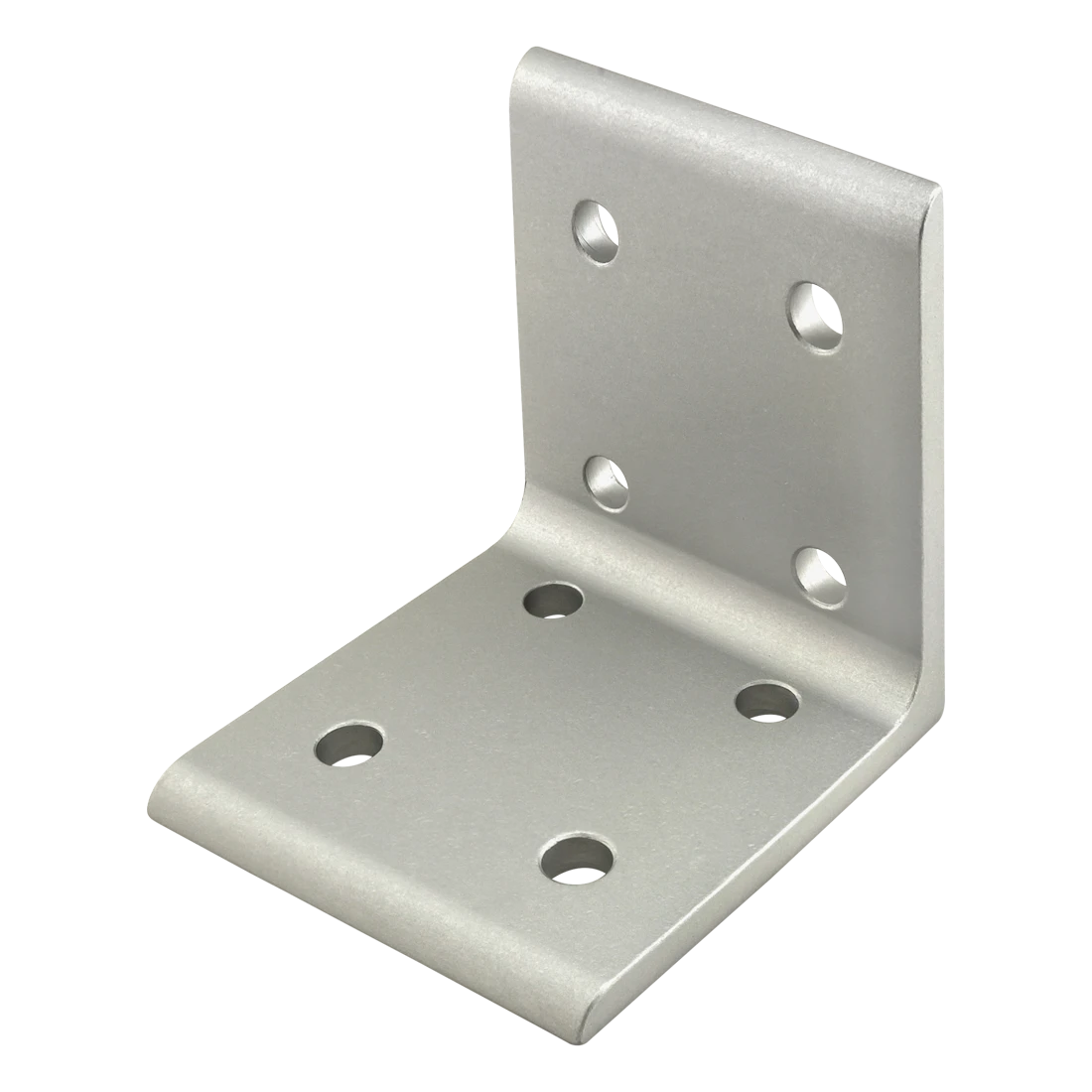 80/20 4304 Inside Corner Bracket, 8 Hole, 3 x 2-13/16 x 3 Inch Size, Aluminum, Clear | AC3BPU 2RCW3