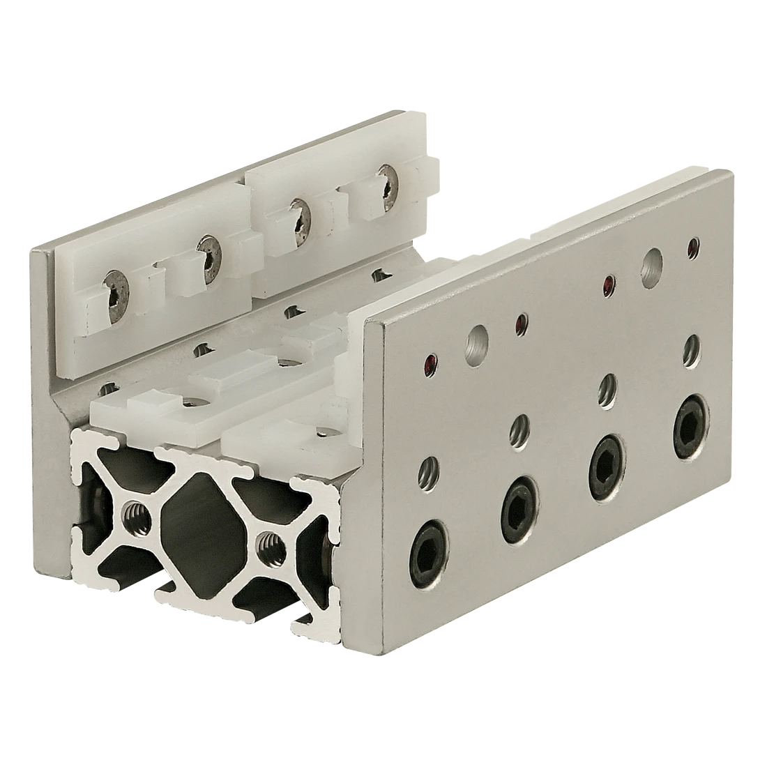 80/20 6733 UniBearing, Single Long, 4 x 2-1/16 x 2-5/8 Inch Size, Aluminum, Clear | AC3BMN 2RCN6