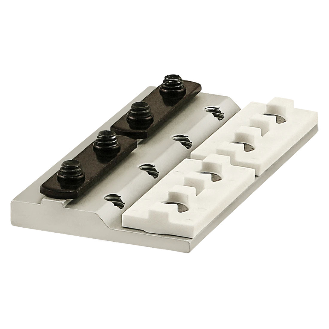 UniBearing, Single Long, 4 x 2-1/16 x 5/16 Inch Size, Aluminum, Clear