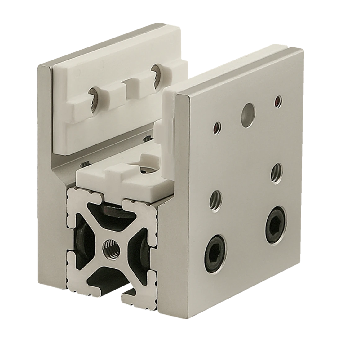 80/20 6870 UniBearing, 2-53/64 x 3-1/8 x 2-1/2 Inch Size, Aluminum, Clear | AC3BMP 2RCN7