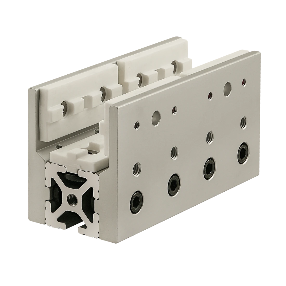 80/20 6873 UniBearing, Single Long, 6 x 3-1/8 x 2-1/2 Inch Size, Aluminum, Clear | AC3BMR 2RCN9