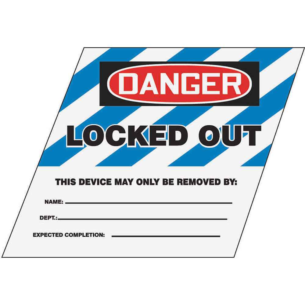 ACCUFORM SIGNS KDD491BU Ball Valve Lockout Label 1 Inch H 1 Inch Width | AA3YLD 11Y779