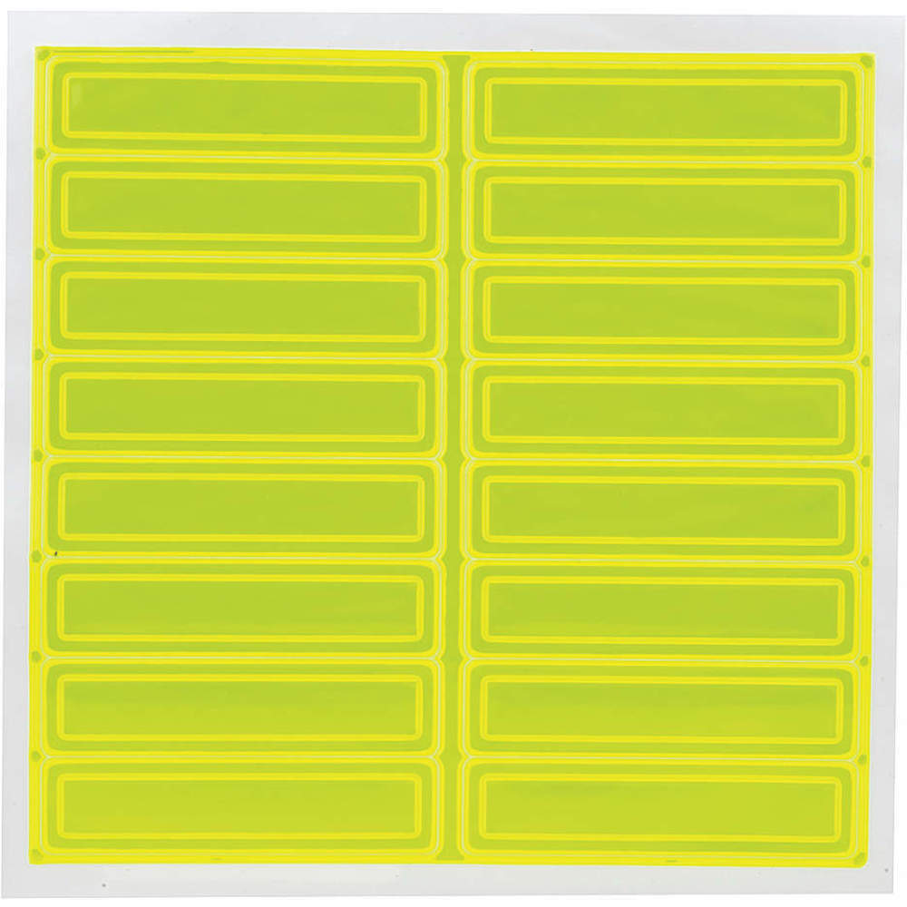 ACCUFORM SIGNS LHR104GNYL Hard Hat Label 1 Inch H 4 Inch Width - Pack Of 16 | AC9VNR 3KNU4