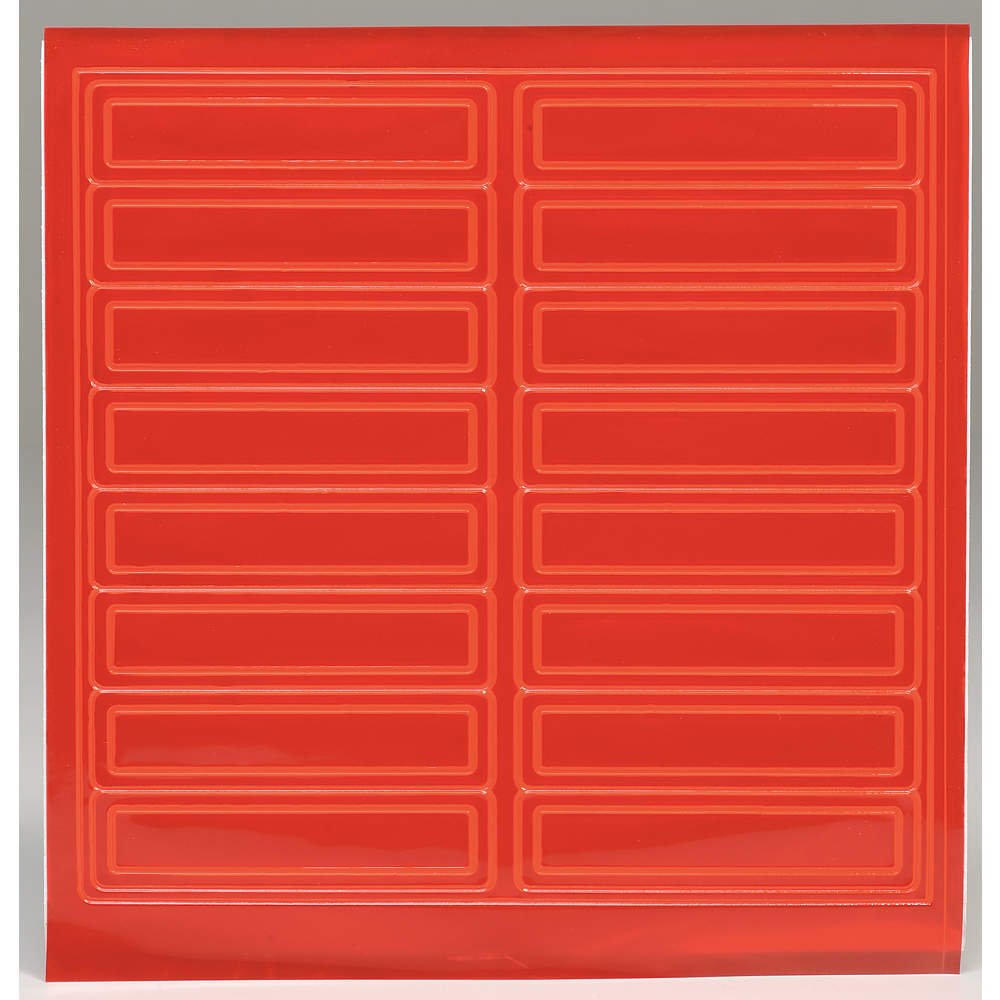 ACCUFORM SIGNS LHR104RD Hard Hat Label 1 Inch H 4 Inch Width - Pack Of 16 | AC9VNT 3KNU5