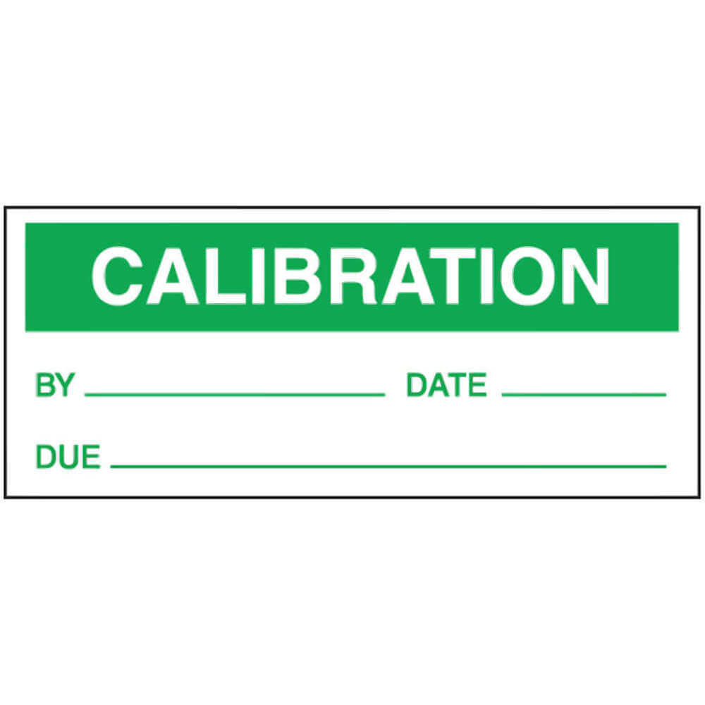 ACCUFORM SIGNS Calibration and Inspection Labels