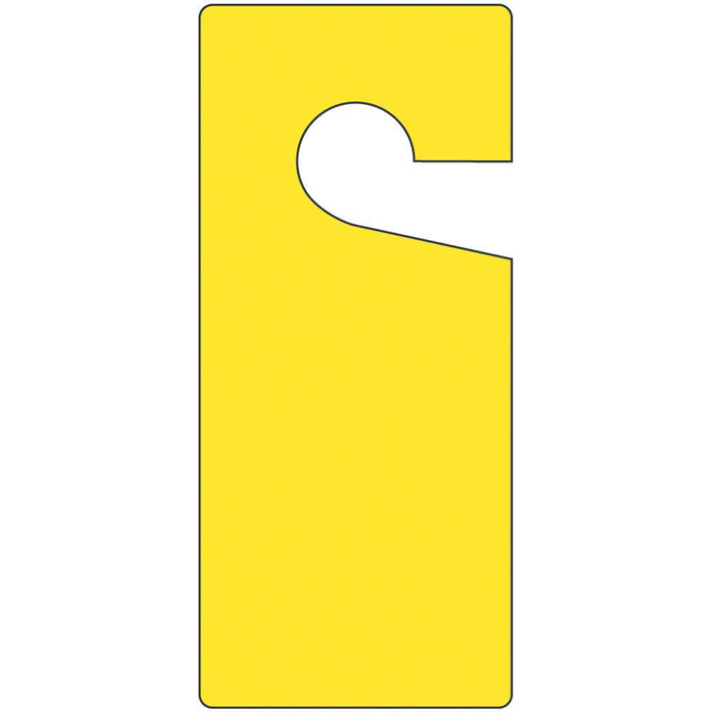 ACCUFORM SIGNS TAD833 Blank Tag 9 x 4 Inch Yellow Plastic - Pack Of 10 | AD2ZZK 3XCZ3