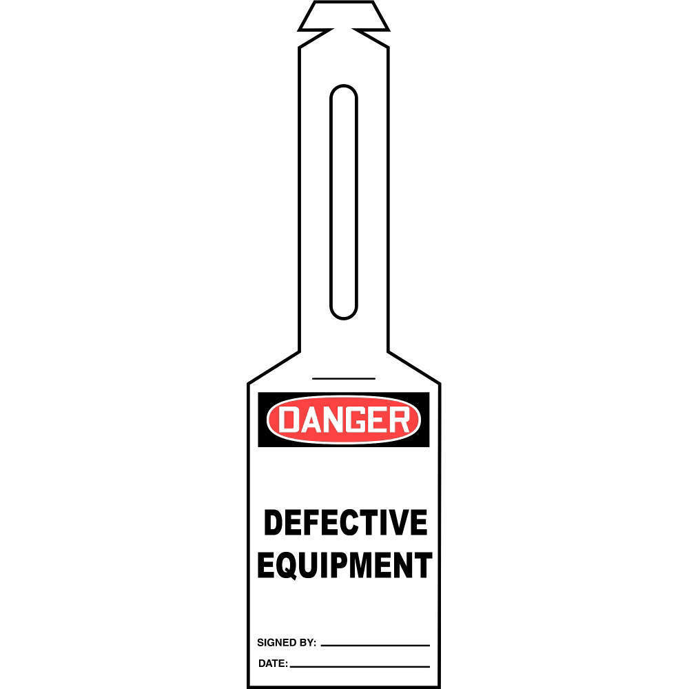 ACCUFORM SIGNS TAL302 Loop N Strap Danger Tag 5.25 x 3.25 - Pack Of 25 | AD4TLJ 43Z177